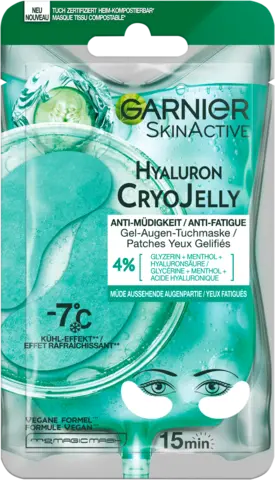 Skin Active Cryo Jelly Augen-Tuchmaske Gurke von GARNIER