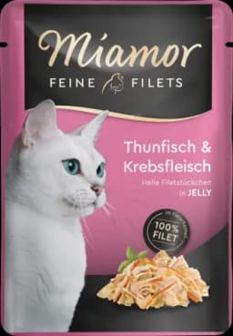 Feine Filets in Jelly Thunfisch & Krebsfleisch von MIAMOR