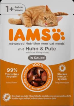 Katze Huhn & Pute in Sauce von IAMS