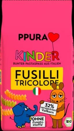 Bio Kinder Fusilli tricolore von PPURA