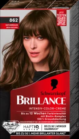 Brillance Intensiv-Color-Creme violette naturbraun 862 von BRILLANCE