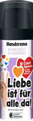 Handcreme Liebe ist für alle da! von BLÜTEZEIT