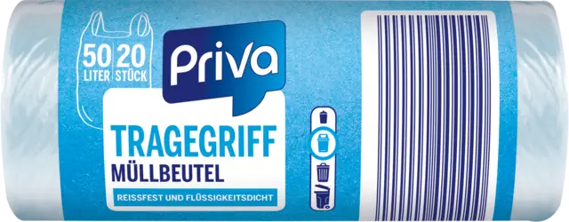 Müllbeutel Tragegriff, 50L von PRIVA