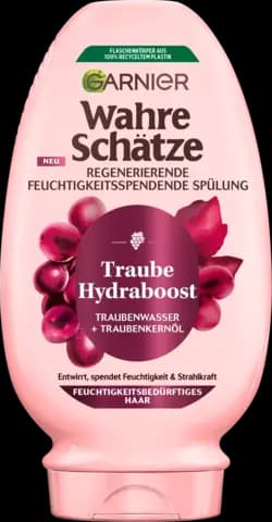 Wahre Schätze Regenerierende Feuchtigkeitsspendende Spülung Traube Hydraboost von WAHRE SCHÄTZE