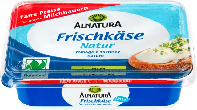Bio Frischkäse Natur Doppelrahmstufe von ALNATURA