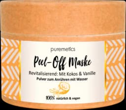 Peel-Off Gesichtsmaske Revitalisierend mit Cocos & Vanille von PUREMETICS