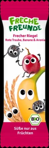 Bio Riegel Banane rote Traube & Aronia von ERDBÄR