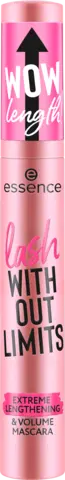 Mascara Without Limits Extreme Lengthening & Volume 01 ultra black von ESSENCE