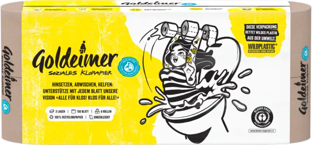 Recycling Toilettenpapier 3-lagig von VIVA CON AGUA