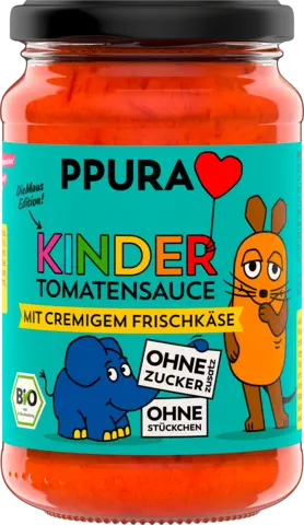 Bio Kinder Tomatensauce mit Frischkäse von PPURA