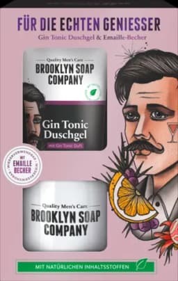 Männerdusche Gin Tonic + Becher Geschenkset von BROOKLYN
