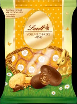 Vollmilch Keks Mini Eier 100g von LINDT