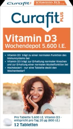 Vitamin D3 Wochendepot von CURAFIT PLUS