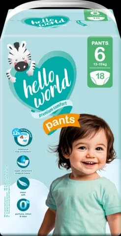 Pants Gr. 6 XL 13-19 kg von HELLO WORLD