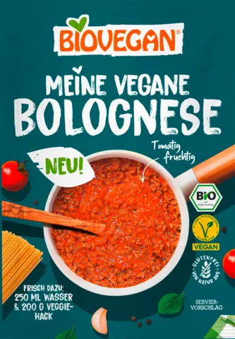 Bio Meine vegane Bolognese Sauce von BIOVEGAN