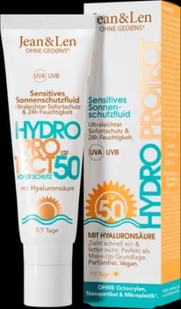 Sensitives Sonnenschutzfluid Hydro LSF 50 von JEAN & LEN