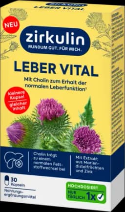 Leber Vital hochdosiert 30Kapseln von ZIRKULIN