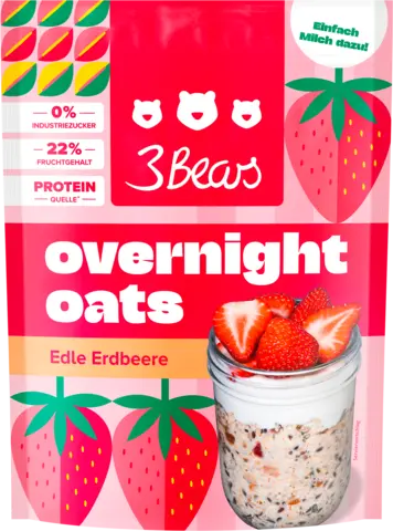 Overnight Oats Edle Erdbeere von 3BEARS