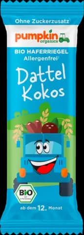 Bio Haferriegel Dattel & Kokosnuss ab 12. Monat von PUMPKIN ORGANICS