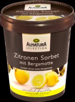 Bio Sélection Zitronen Sorbet mit Bergamotte von ALNATURA