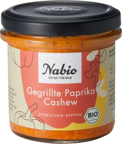 Bio Gegrillte Paprika Cashew Aufstrich von NABIO
