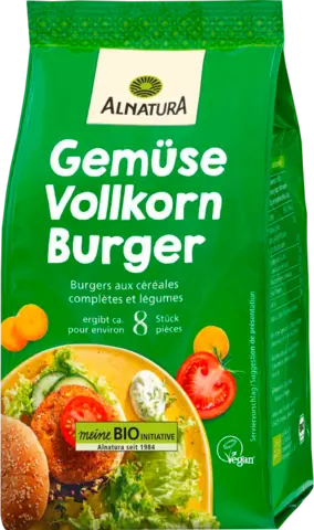 Bio Gemüse Vollkorn Burger von ALNATURA