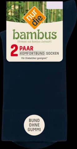 486827 Damen Bambus* Komfort Socke 2er 39-42 / 190 maritim von NUR DIE