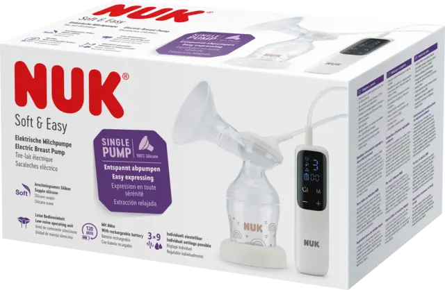 Soft & Easy Einzelmilchpumpe & Babyflasche 150 ml von NUK