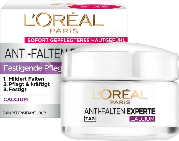 Anti-Falten Experte Feuchtigkeitspflege Calcium 55+ von LOREAL