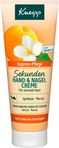 Sekunden-Handcreme + Nagelpflege Aprikosenmilch & Marulaöl von KNEIPP