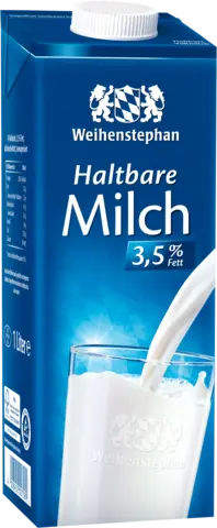 Haltbare Milch 3,5 % Fett von WEIHENSTEPHAN