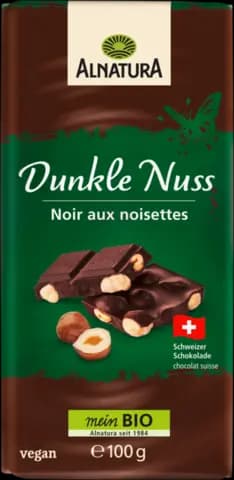 Bio Dunkle Nuss Schokolade von ALNATURA