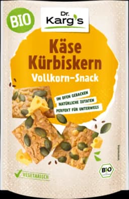 Bio Käse Kürbiskern Vollkorn-Snack von DR.KARG