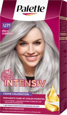 Intensiv Creme Coloration U71 Kühles Silbergrau von POLY PALETTE