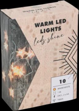 LED Kette Sterne 2xAA 10LED 20cm von DIV.SAISONMARKEN