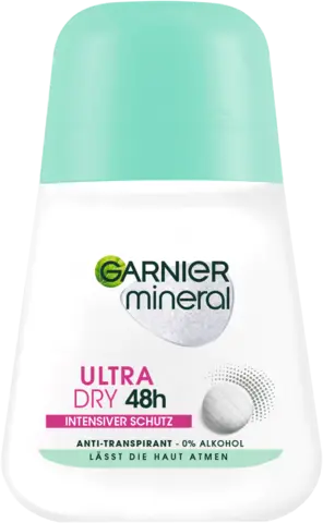 Mineral Ultra Dry Intensiver Schutz Deo Roll-On von GARNIER