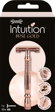 Intuition Rosé Gold Rasierhobel mit 10 Klingen von WILKINSON