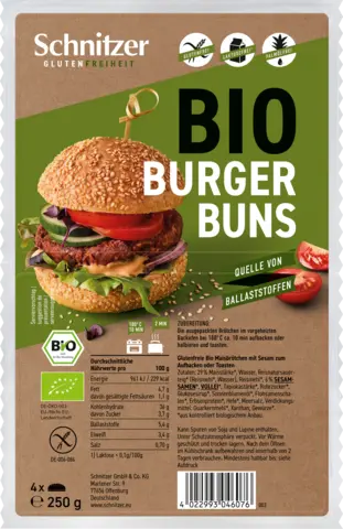 Bio Hamburger Buns von SCHNITZER