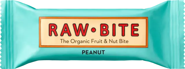 Bio Peanut Riegel von RAW BITE