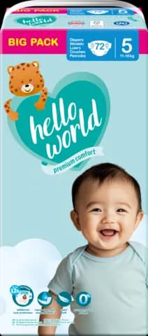 Windel Gr. 5 Junior JUMBO 11-16 kg von HELLO WORLD