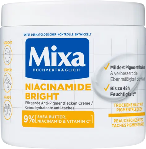Niacinamide Bright Pflegende Anti-Pigmentflecken Creme von MIXA