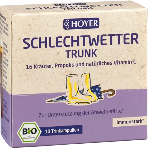 Bio Schlechtwetter-Trunk Trink Ampullen von HOYER