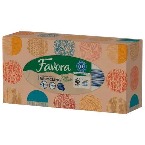 Taschentuchbox Recycling 4-lg (Green Talents) von FAVORA