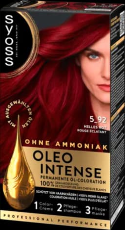 Oleo Intense Permanente Öl-Coloration 5-92 helles rot von SYOSS