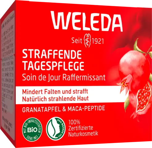 Straffende Tagespflege Granatapfel & Maca-Peptide von WELEDA