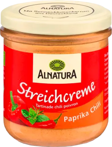 Bio Streichcreme Paprika-Chili von ALNATURA