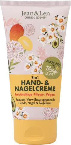 3 in 1 Hand- & Nagelcreme Mango/Avocado von JEAN & LEN