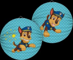 Laterne Paw Patrol Chase rund schwer entflammbar 25 cm von TIB