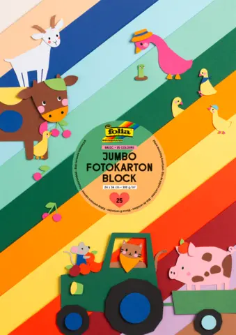 Jumbo-Fotokartonblock 24 x 34 cm von FOLIA