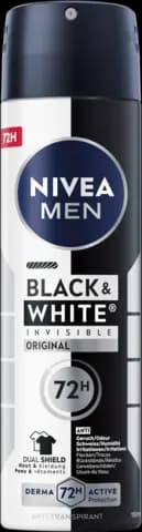 Black & White Invisible Original Anti-Transpirant Spray von NIVEA